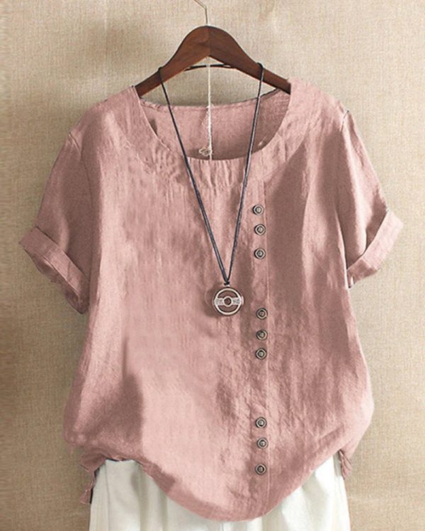Carla | Korte mouwen blouse - Afbeelding 2