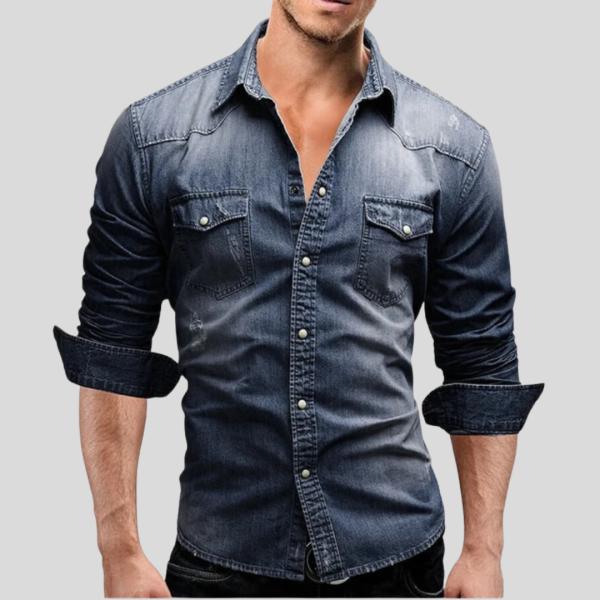 Allard | Denim overhemd - Afbeelding 2
