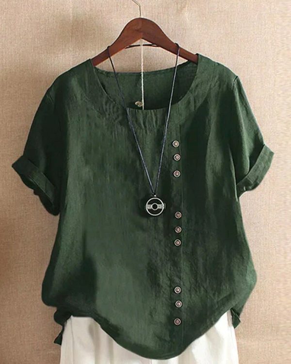 Carla | Korte mouwen blouse - Afbeelding 6
