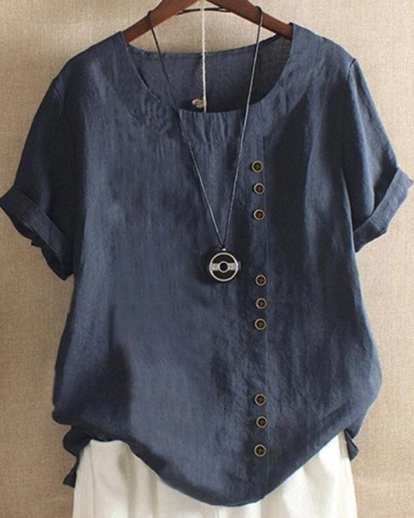 Carla | Korte mouwen blouse - Afbeelding 5