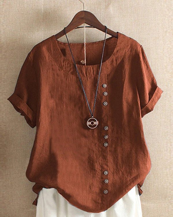 Carla | Korte mouwen blouse - Afbeelding 4