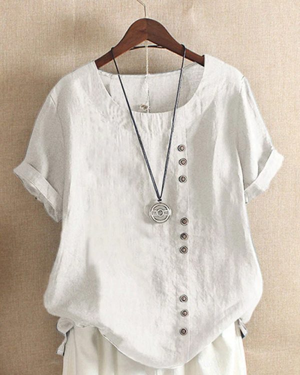 Carla | Korte mouwen blouse - Afbeelding 3