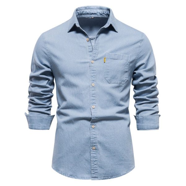 Alexander | Denim overhemd voor mannen - Afbeelding 4