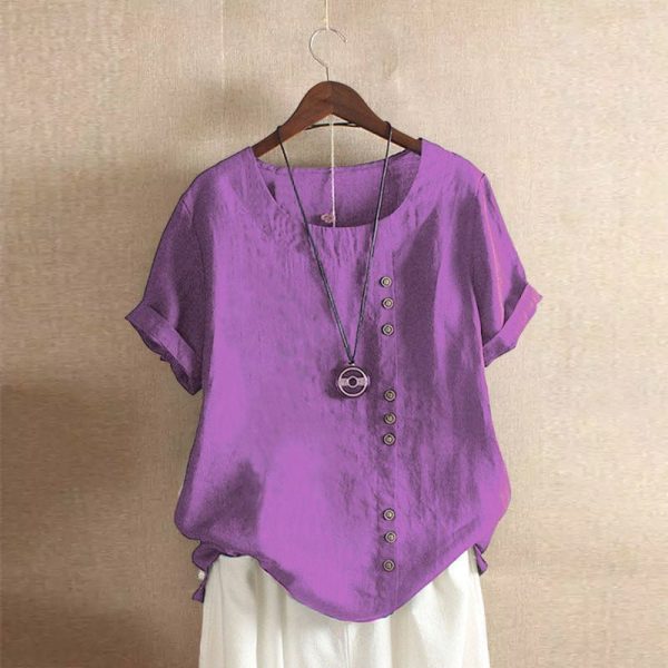 Carla | Korte mouwen blouse - Afbeelding 9