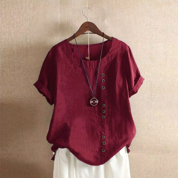 Carla | Korte mouwen blouse - Afbeelding 8
