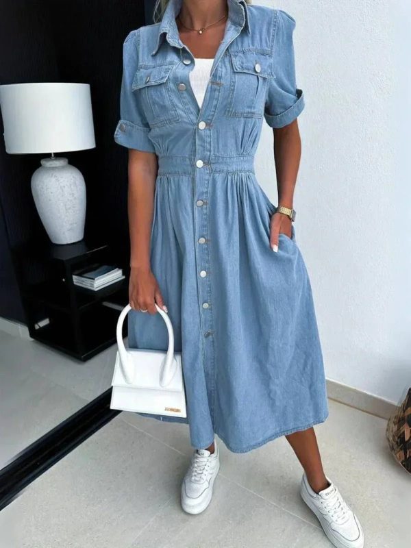 Briana | Denim Jurk - Afbeelding 2