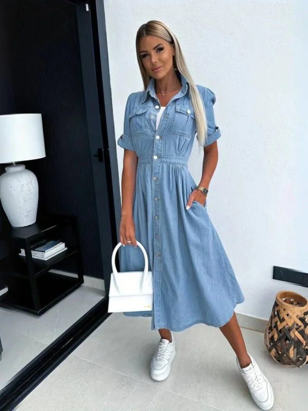 Briana | Denim Jurk - Afbeelding 3