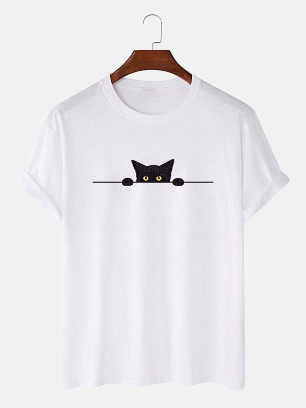 Guus | Black cat print T-shirt