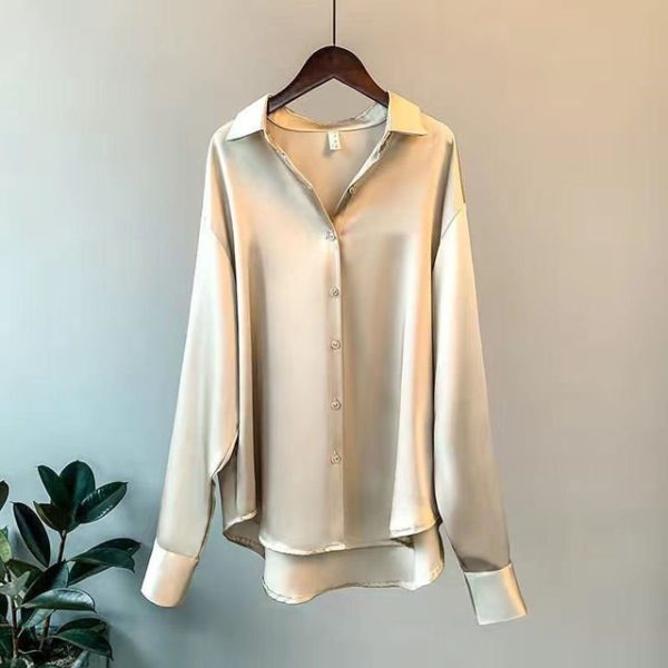 Adelina | Satijnen blouse voor dames - Afbeelding 2