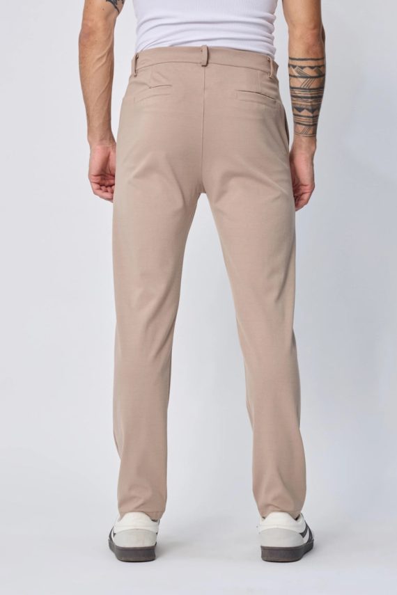 Effen slim-fit broek