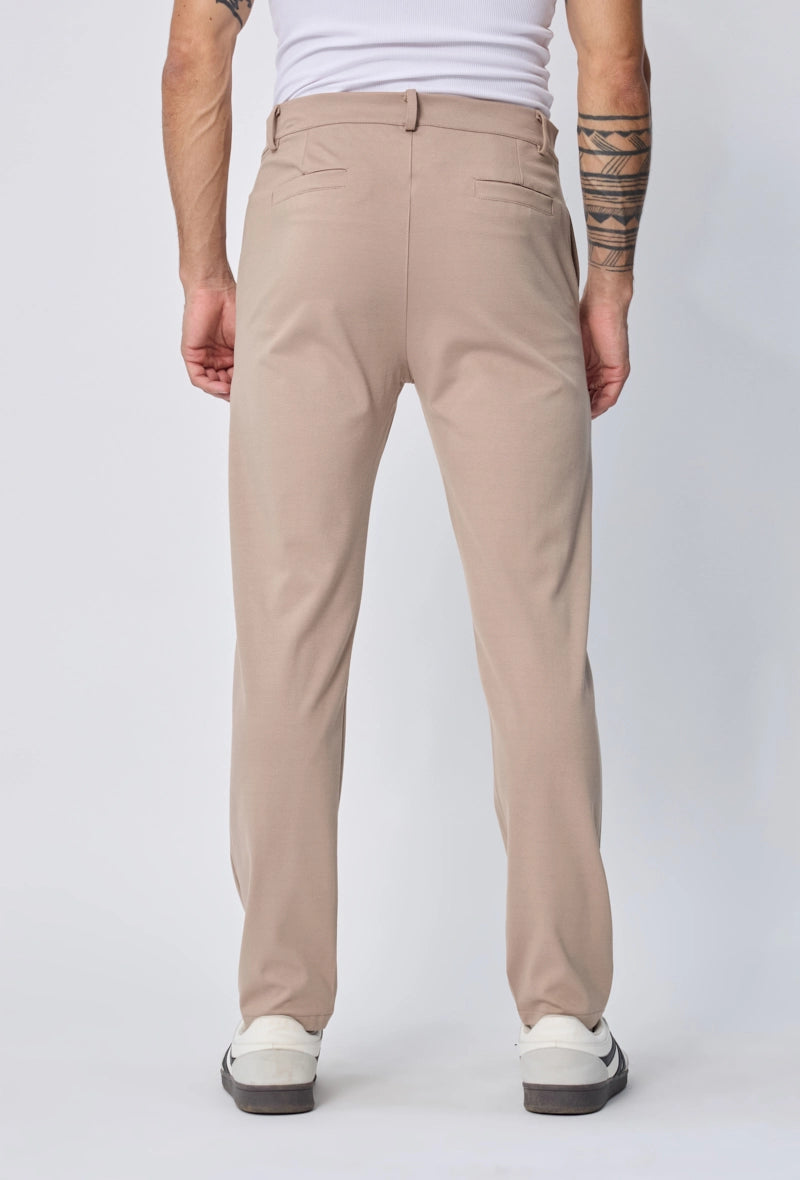 Effen slim-fit broek