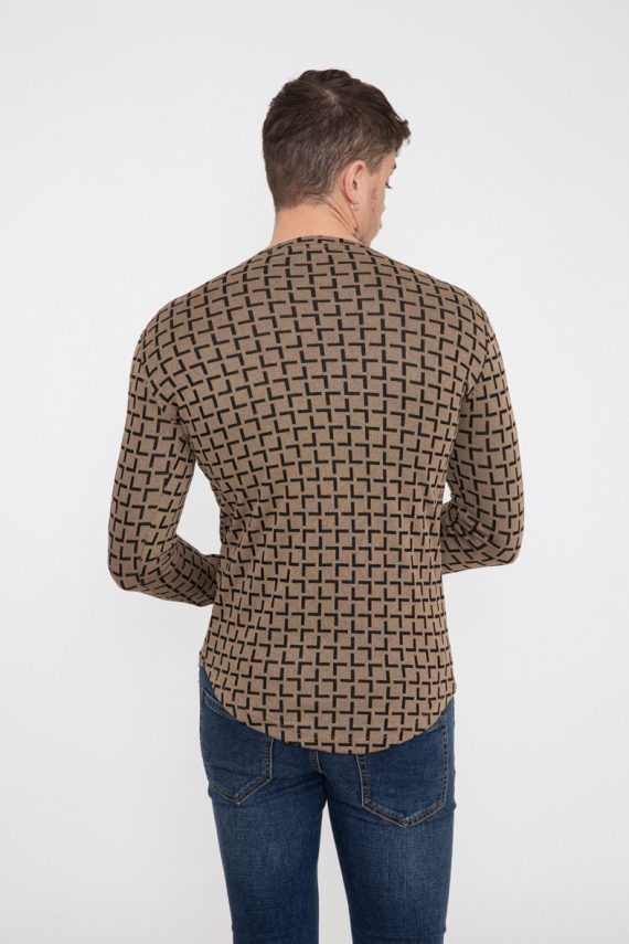 T-shirt met lange mouwen en grafische print