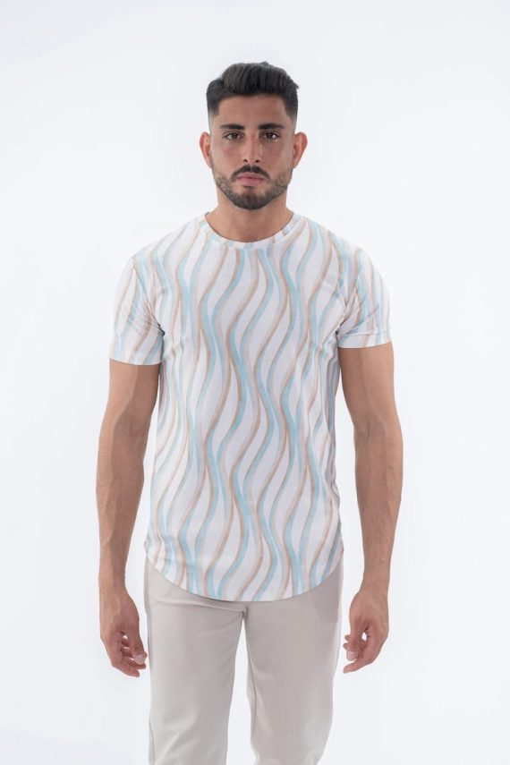 kleurrijk T-shirt met korte mouwen