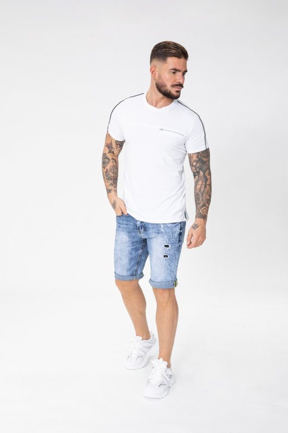 Gescheurde denim short
