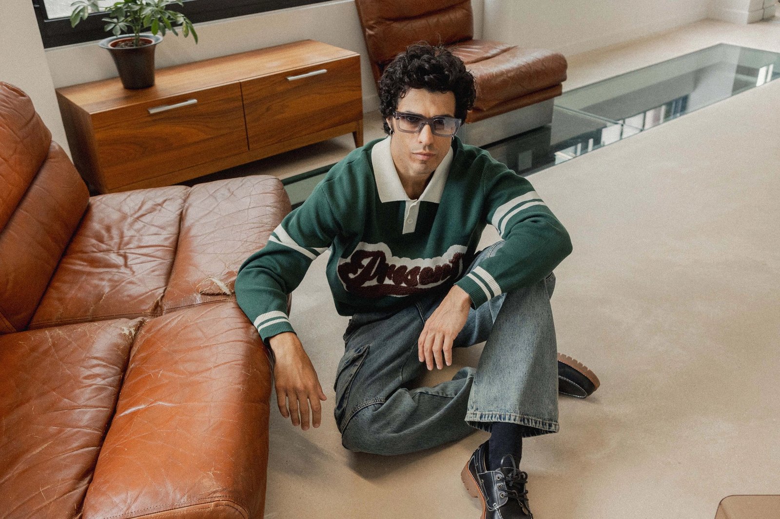 Trui met polo-stijl knopen - Afbeelding 2