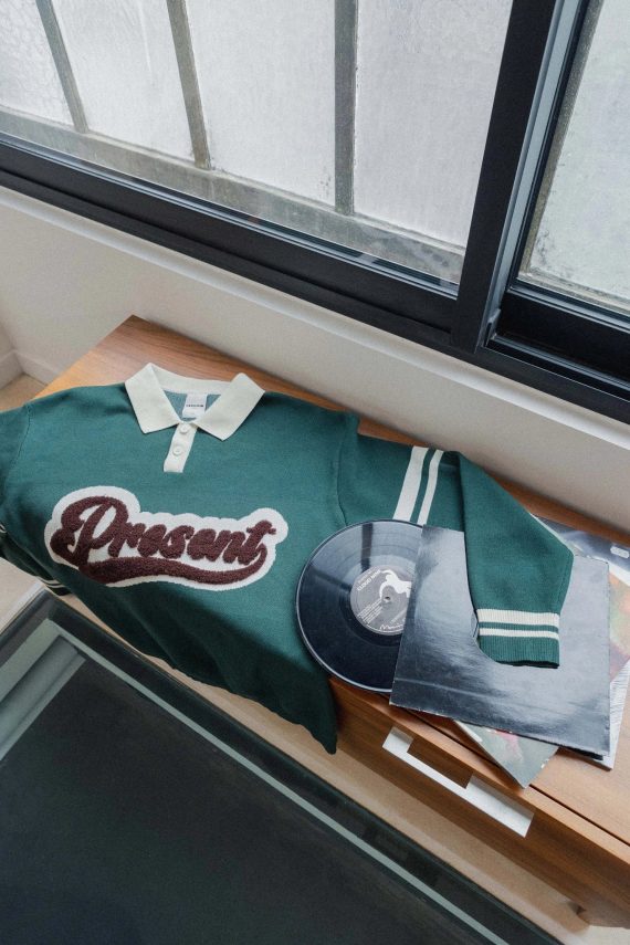 Trui met polo-stijl knopen