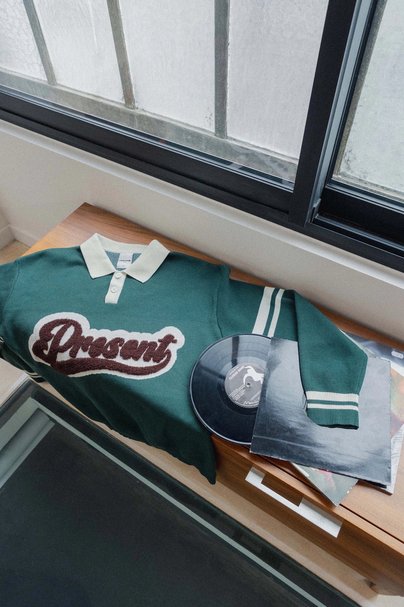 Trui met polo-stijl knopen