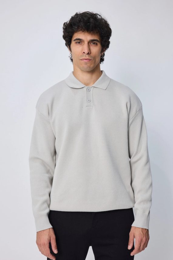 Poloshirt met lange mouwen