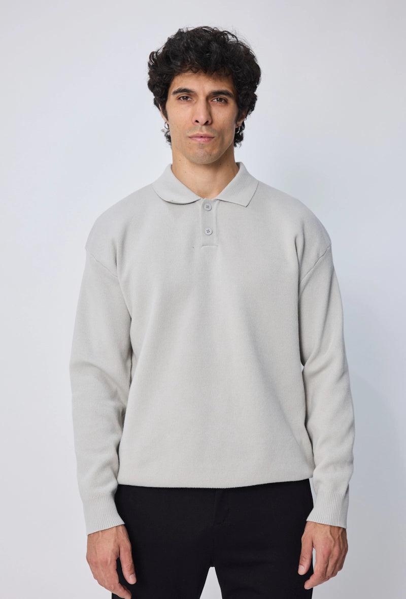 Poloshirt met lange mouwen