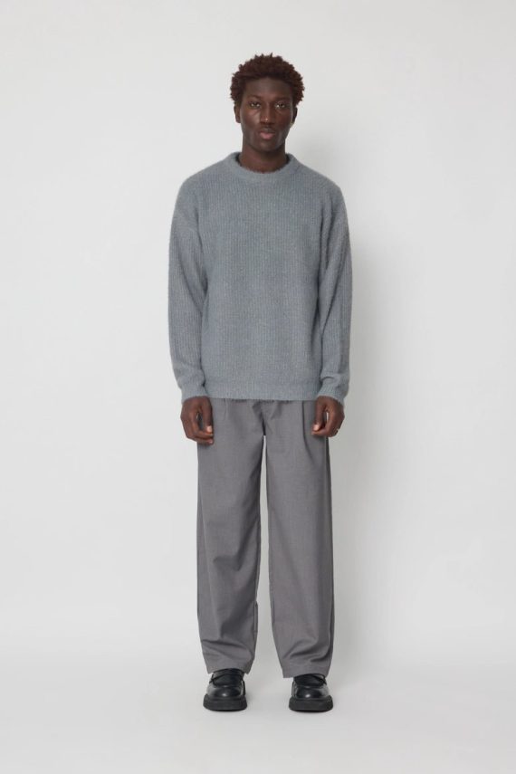 Basic trui met ronde hals