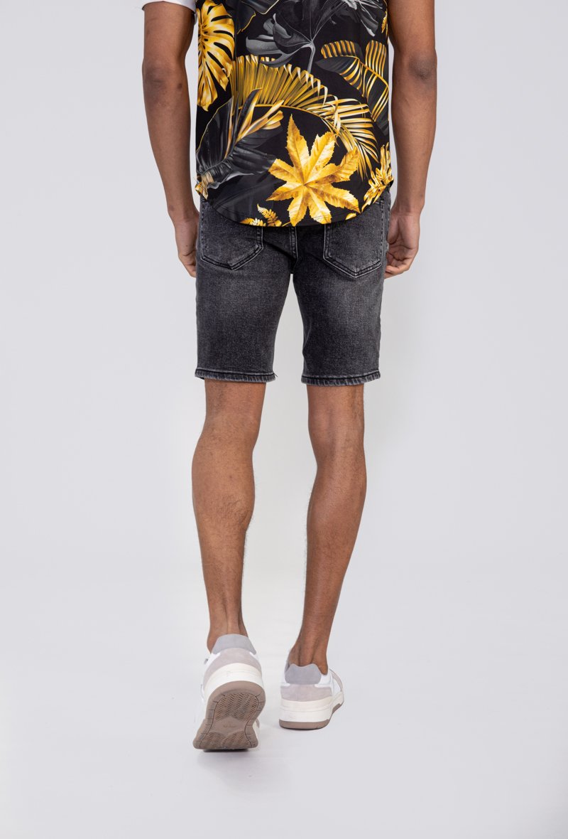 Gescheurde stretch denim shorts - Afbeelding 5