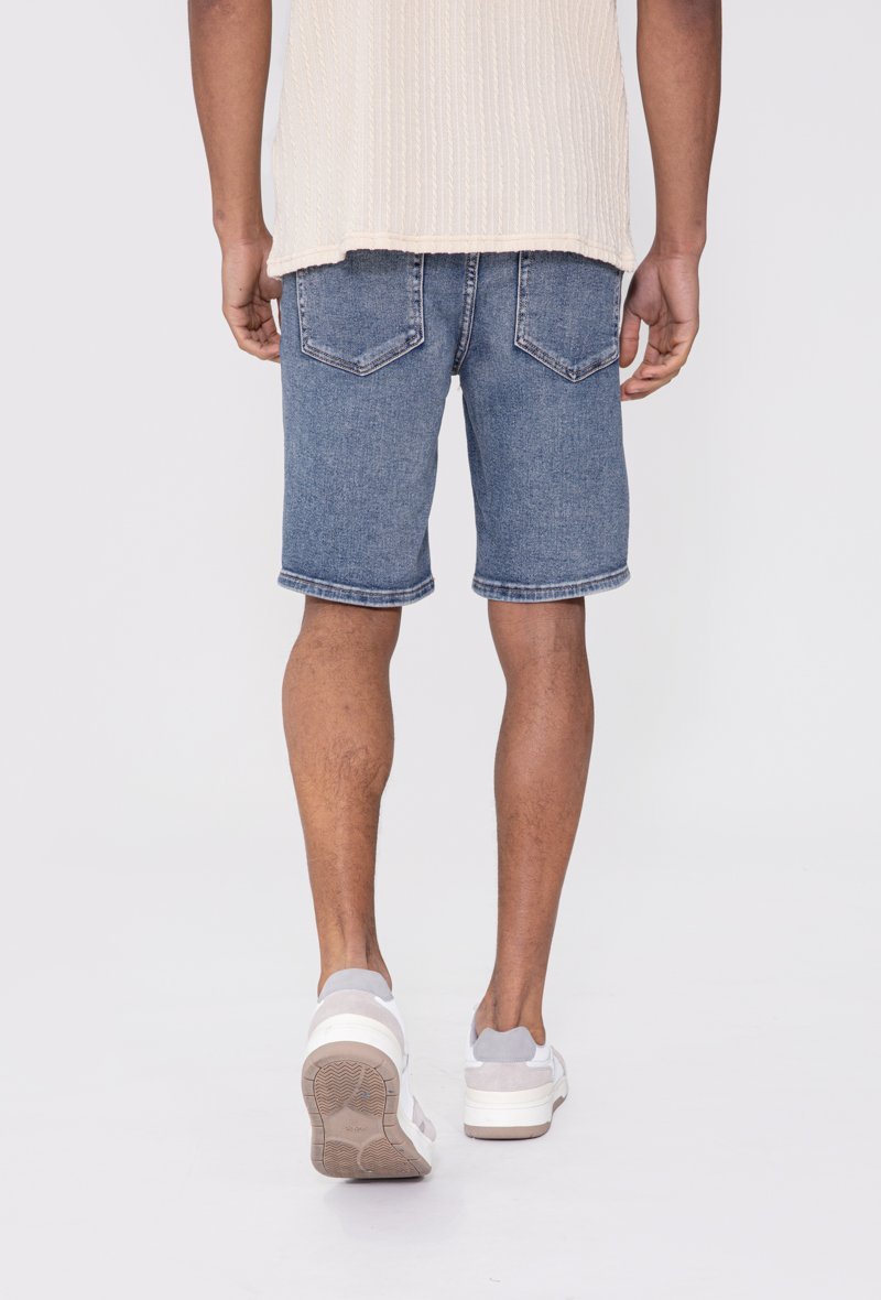 Gescheurde stretch denim shorts - Afbeelding 3