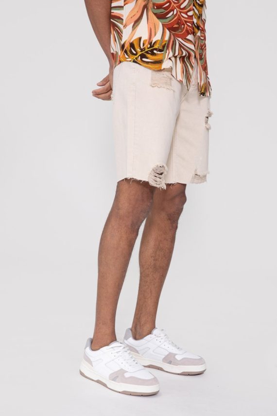 Gescheurde stretchdenimshort