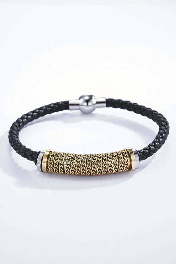 Armband cuir et acier