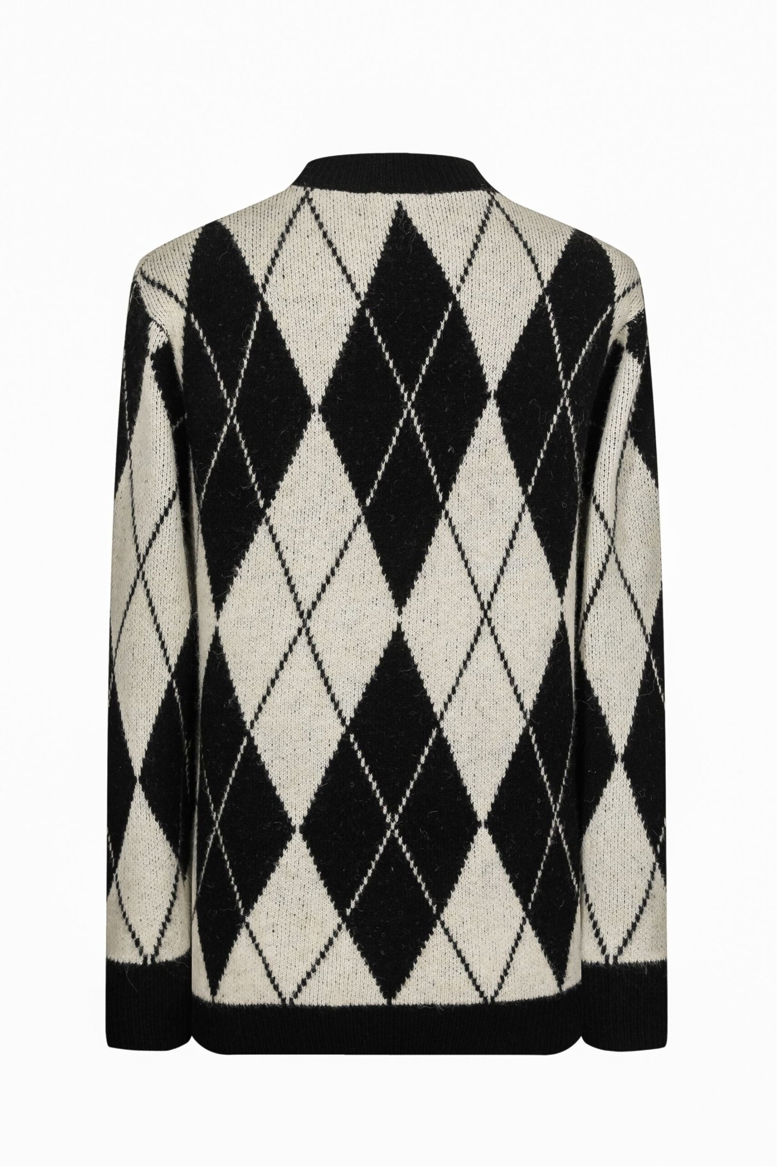 Gebreide trui met ruitpatroon