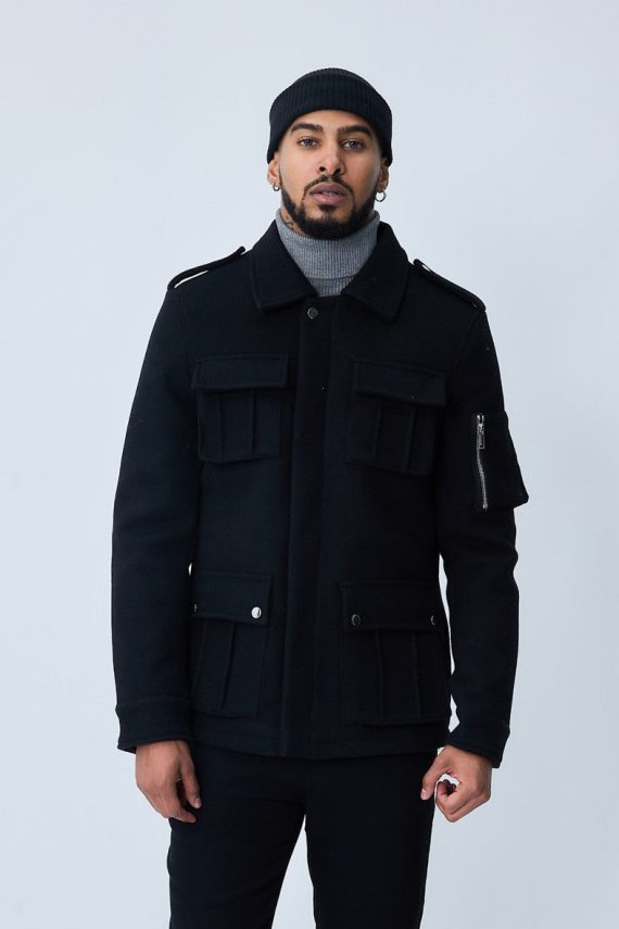 Officiersjas met meerdere zakken