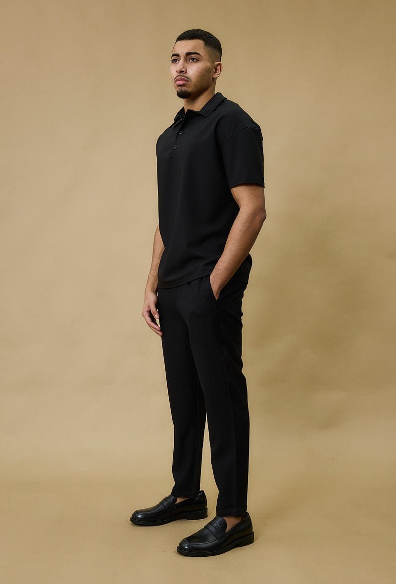 Casual poloshirt van canvas - Afbeelding 4