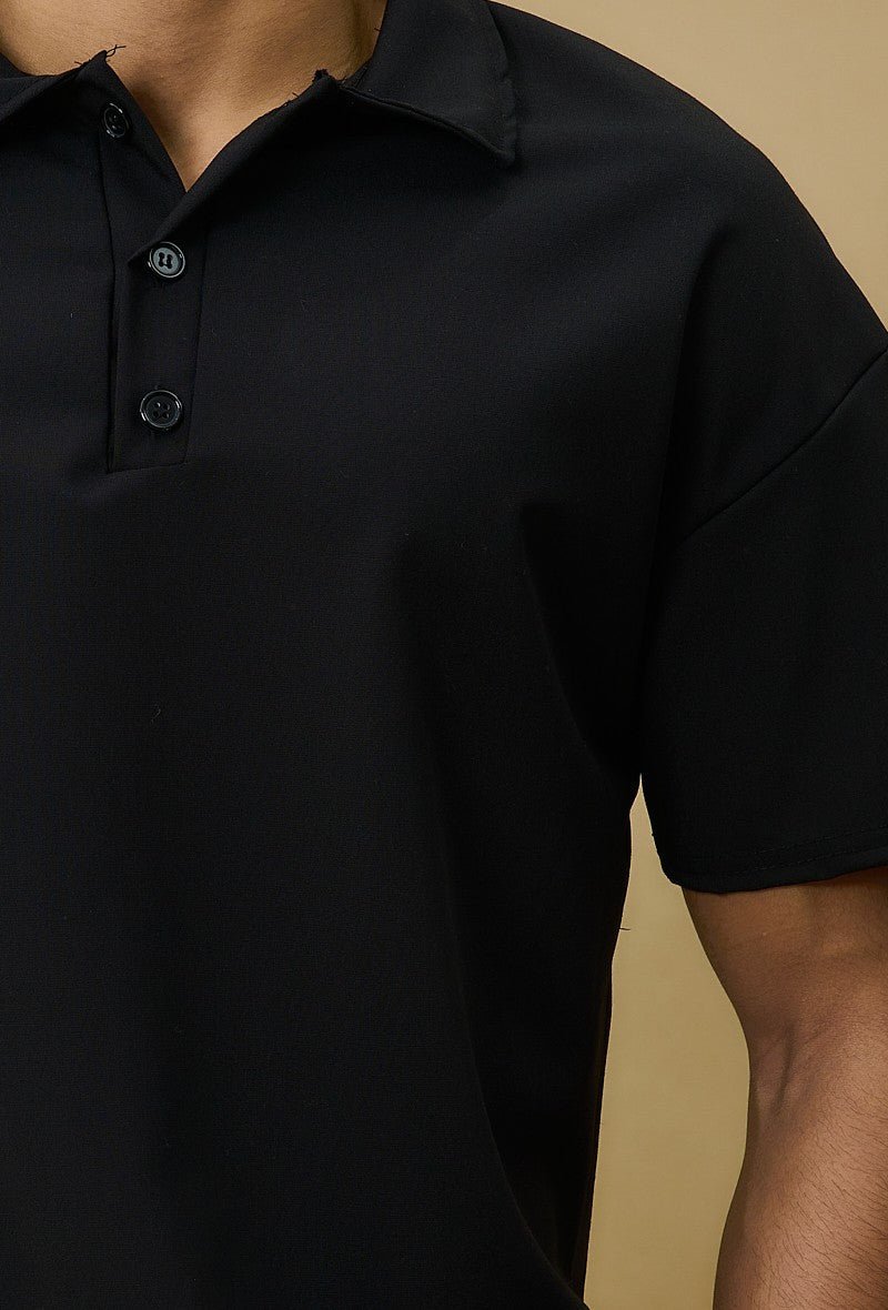 Casual poloshirt van canvas - Afbeelding 2