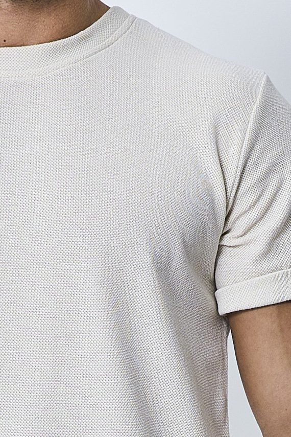 Effen gebreid T-shirt