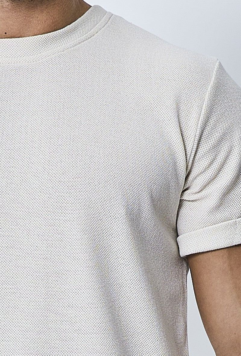 Effen gebreid T-shirt