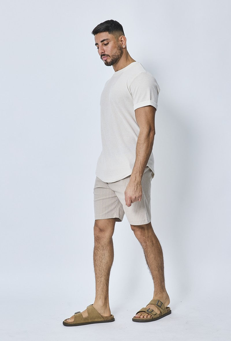 Effen gebreid T-shirt - Afbeelding 2