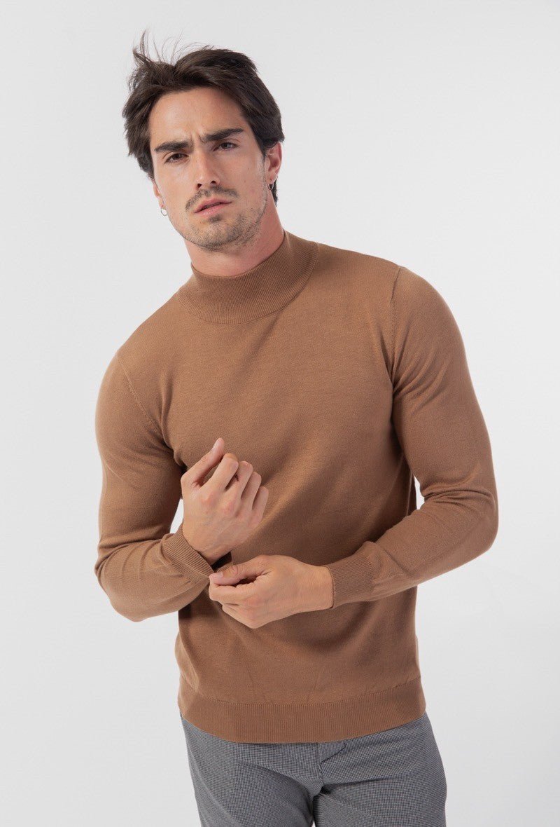 Plain funnel neck sweater - Afbeelding 3