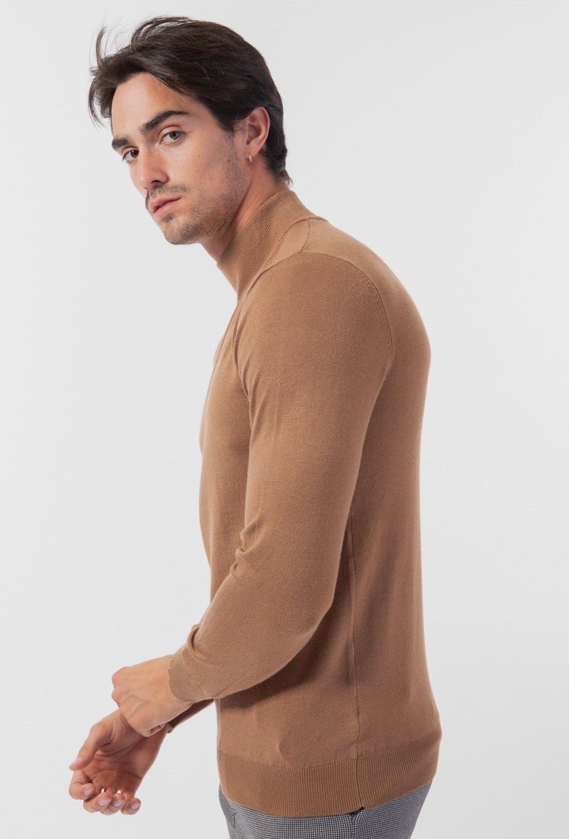 Plain funnel neck sweater - Afbeelding 4