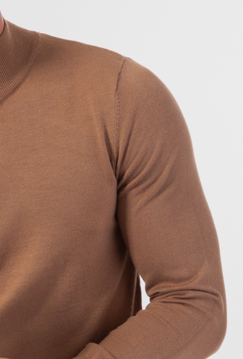 Plain funnel neck sweater - Afbeelding 2