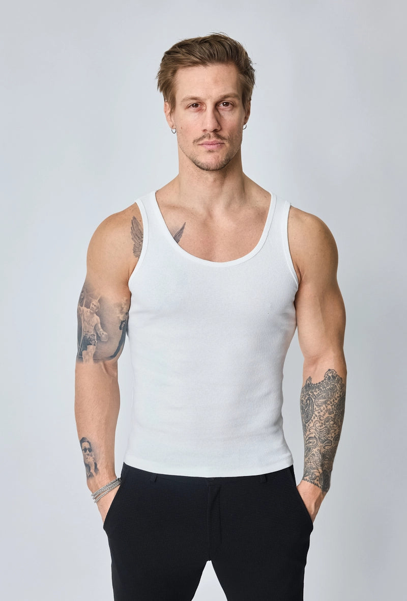 Effen mouwloos t-shirt