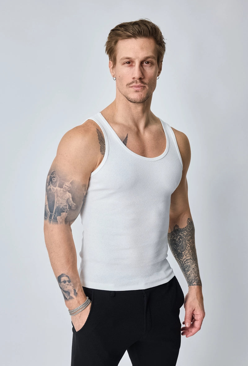 Effen mouwloos t-shirt - Afbeelding 3