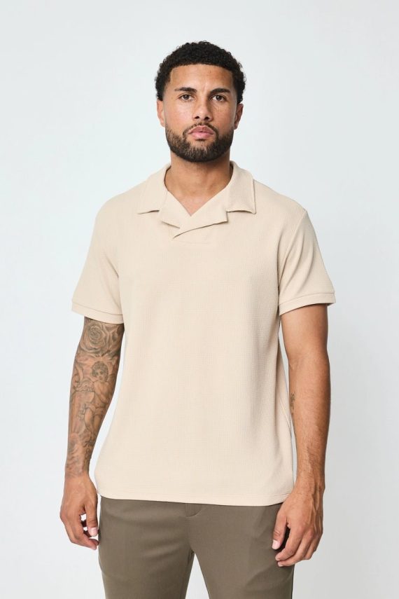 Effen poloshirt met korte mouwen