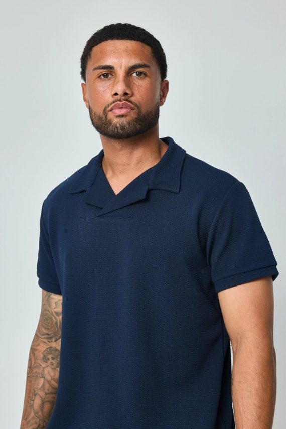 Effen poloshirt met korte mouwen