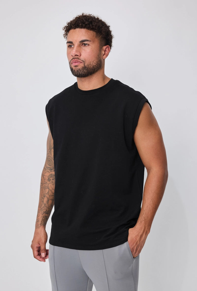 Oversized mouwloos t-shirt - Afbeelding 3