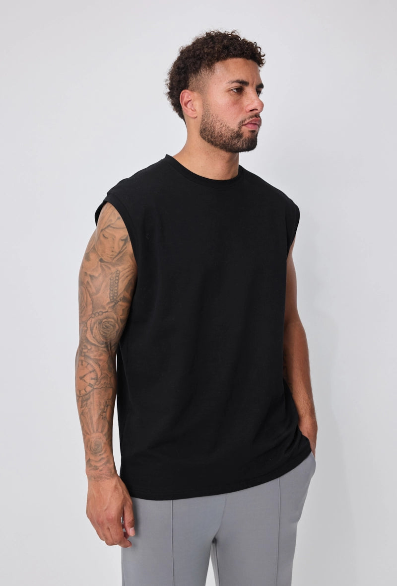 Oversized mouwloos t-shirt - Afbeelding 4