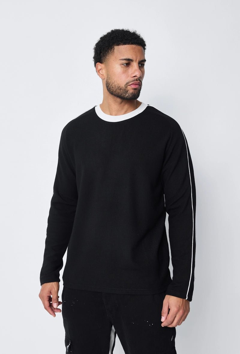 Effen ronde dunne effen trui met truihals - Afbeelding 3