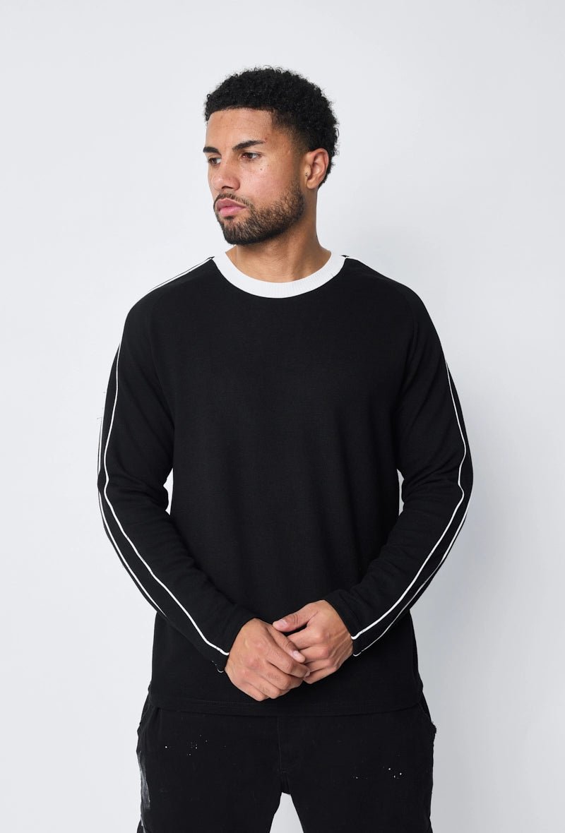 Effen ronde dunne effen trui met truihals - Afbeelding 2