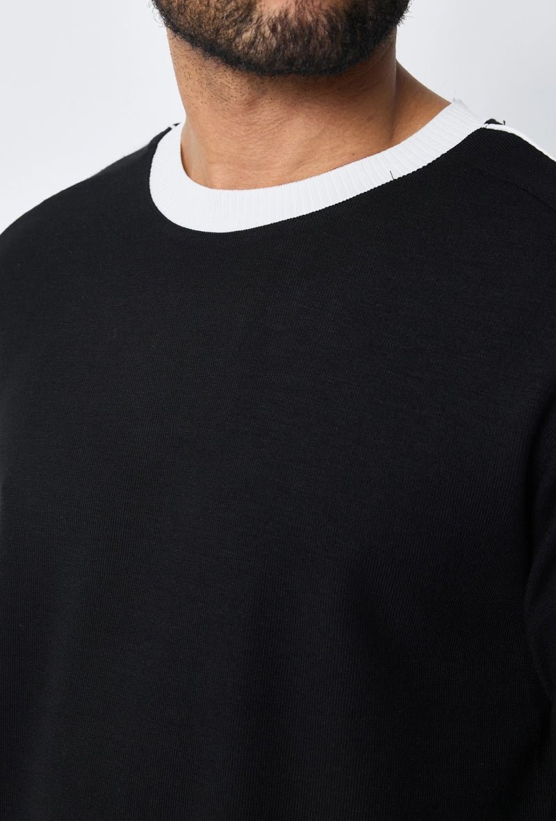 Effen ronde dunne effen trui met truihals - Afbeelding 6