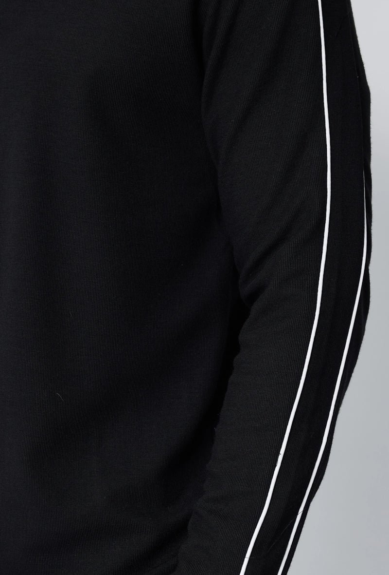 Effen ronde dunne effen trui met truihals - Afbeelding 5