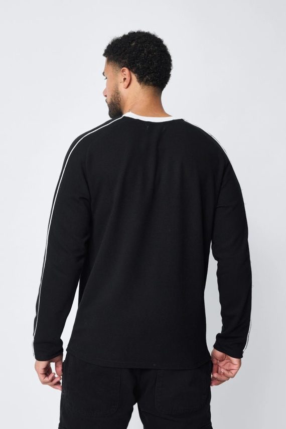 Effen ronde dunne effen trui met truihals