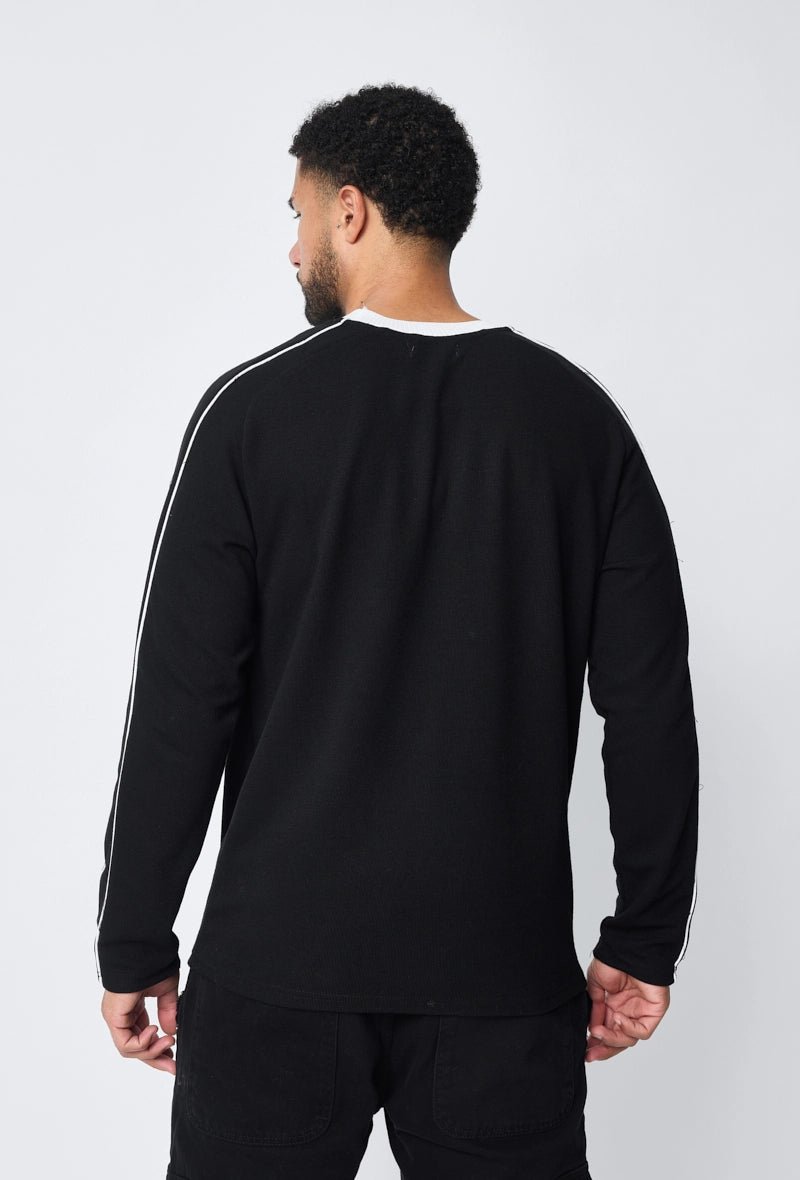 Effen ronde dunne effen trui met truihals